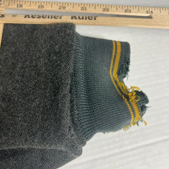 VTG Avirex Wool Jacket Extra Extra Large Grey Distressed Snap Button Bomber - Picture 12 of 16